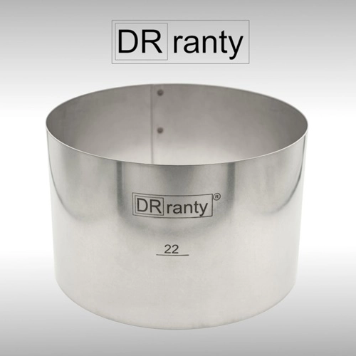 Opaska rant stały obręcz do tortu ciasta forma średnica 22cm wysokość 14cm Dorosiowe Ranty